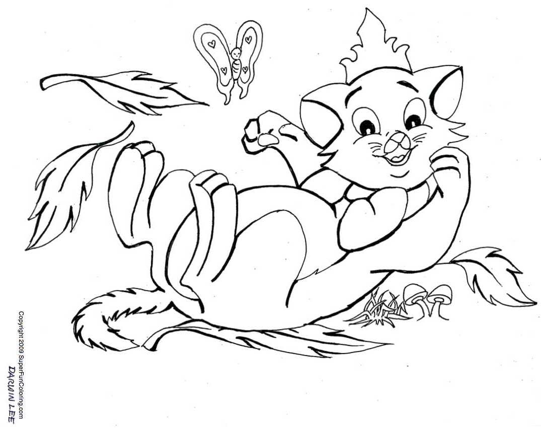 Coloring page: Kitten (Animals) #18117 - Free Printable Coloring Pages