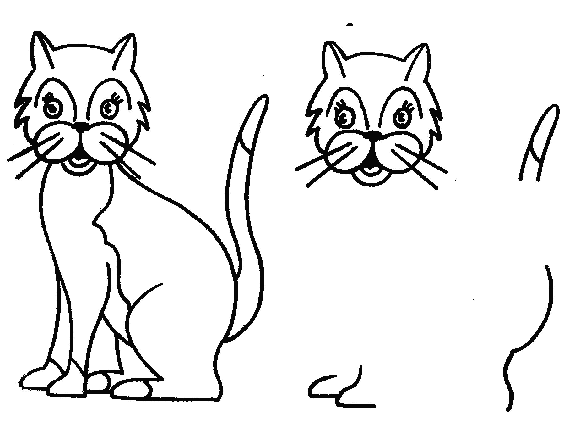 Coloring page: Kitten (Animals) #18121 - Free Printable Coloring Pages