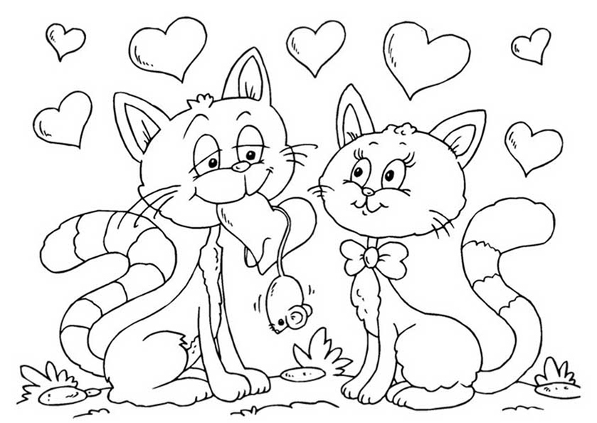 Coloring page: Kitten (Animals) #18141 - Free Printable Coloring Pages