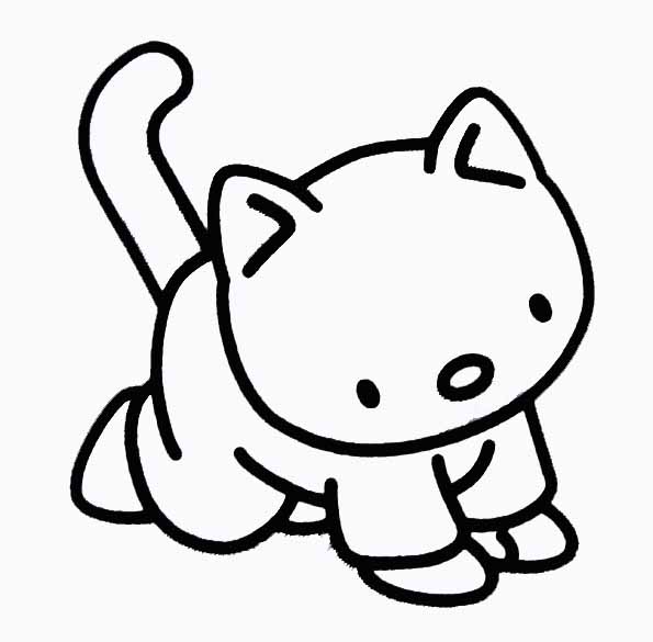 Coloring page: Kitten (Animals) #18153 - Free Printable Coloring Pages