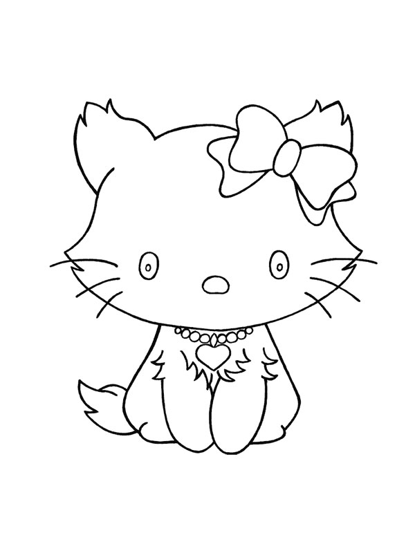 Coloring page: Kitten (Animals) #18158 - Free Printable Coloring Pages