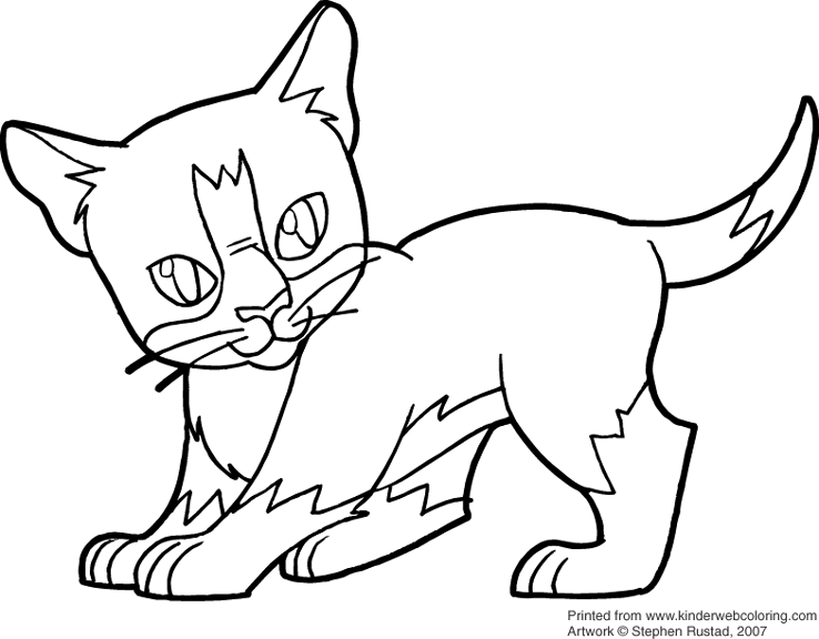 Coloring page: Kitten (Animals) #18173 - Free Printable Coloring Pages