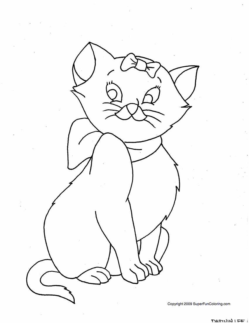 Coloring page: Kitten (Animals) #18185 - Free Printable Coloring Pages