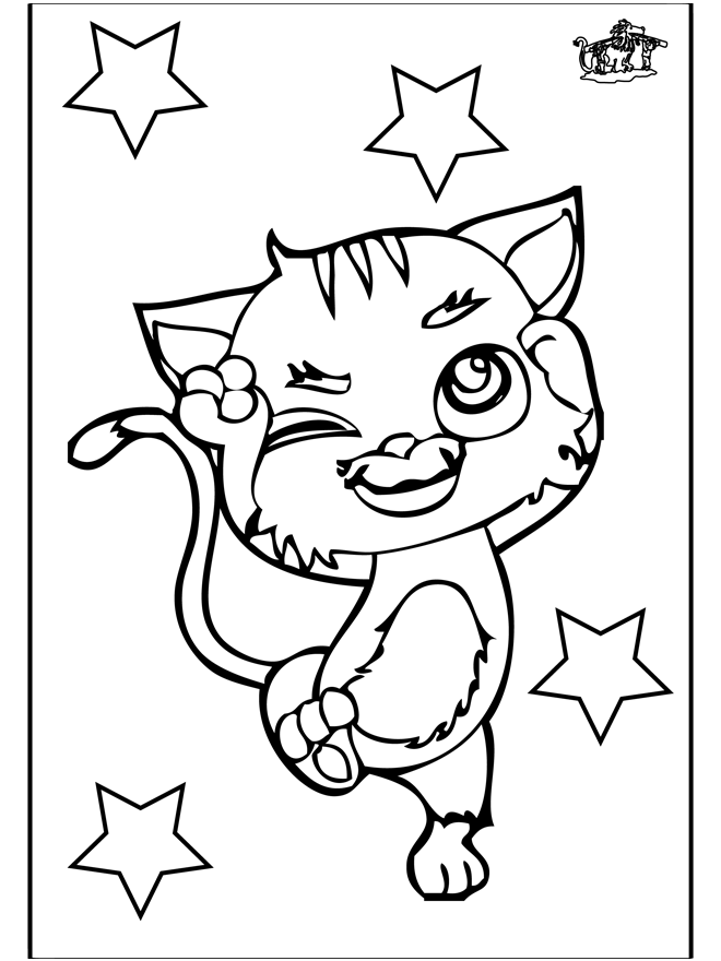 Coloring page: Kitten (Animals) #18216 - Free Printable Coloring Pages