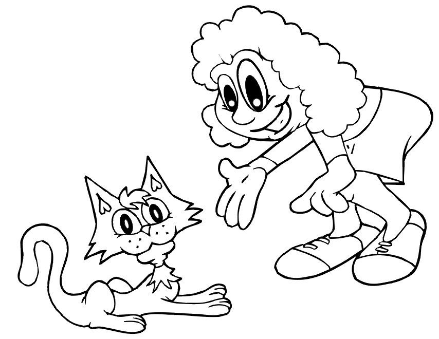 Coloring page: Kitten (Animals) #18219 - Free Printable Coloring Pages