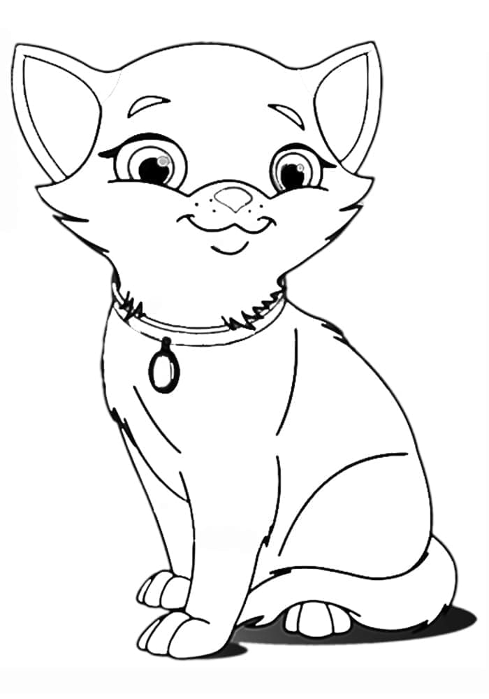Free printable Kitten coloring page #215380 from Animals collection