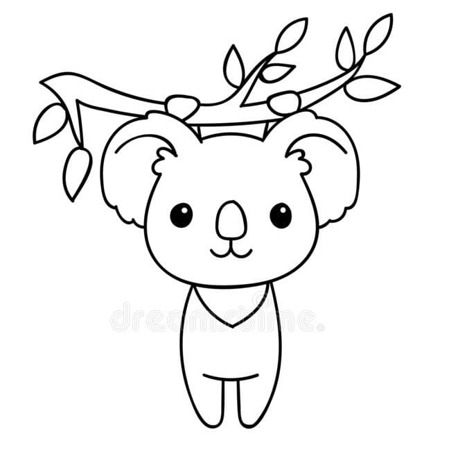 Free printable Koala coloring page #178767 from Animals collection Free printable Koala coloring page #178767 from Animals collection