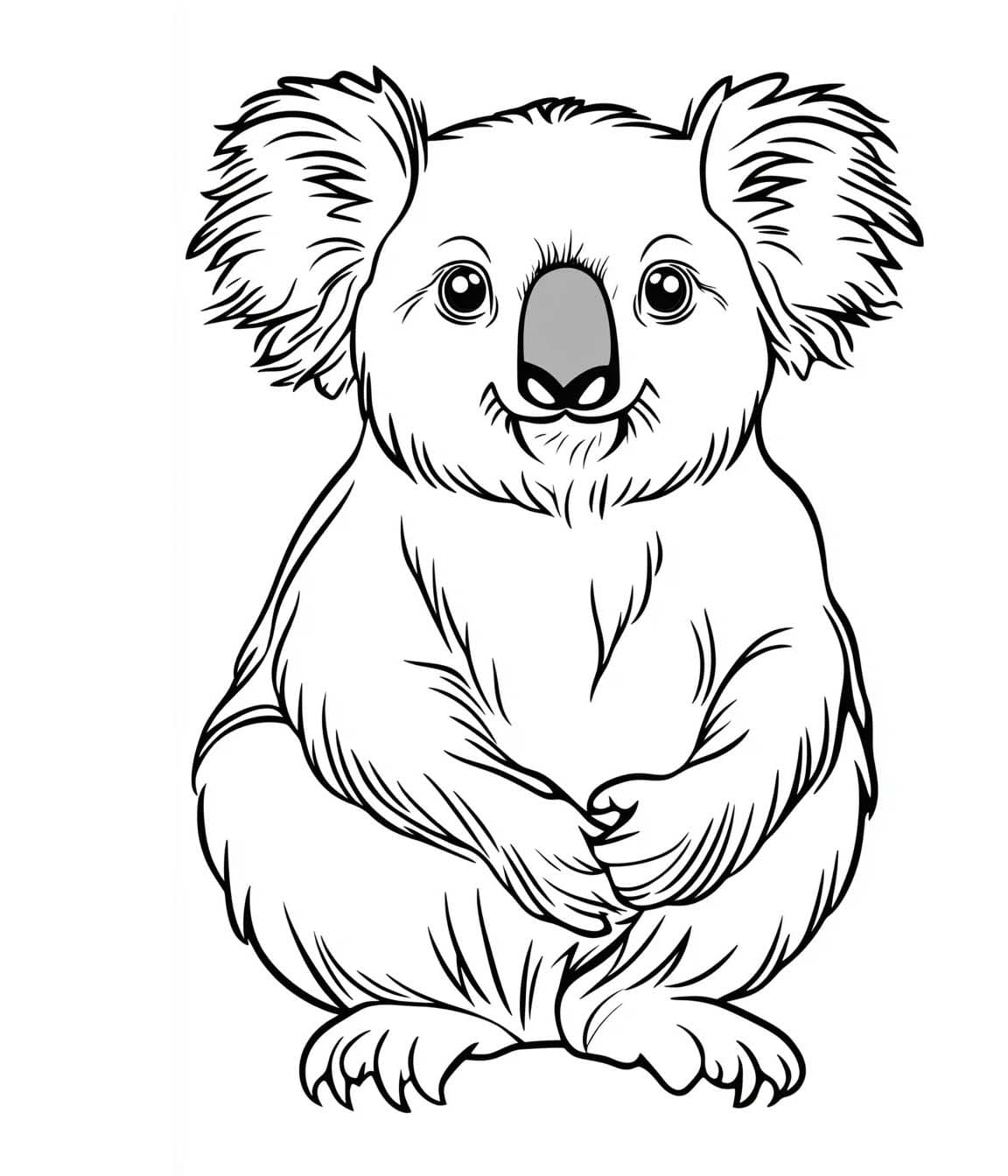 Free printable Koala coloring page #217741 from Animals collection