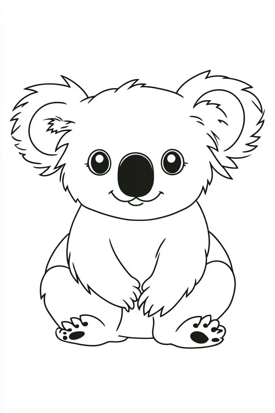 Free printable Koala coloring page #217743 from Animals collection