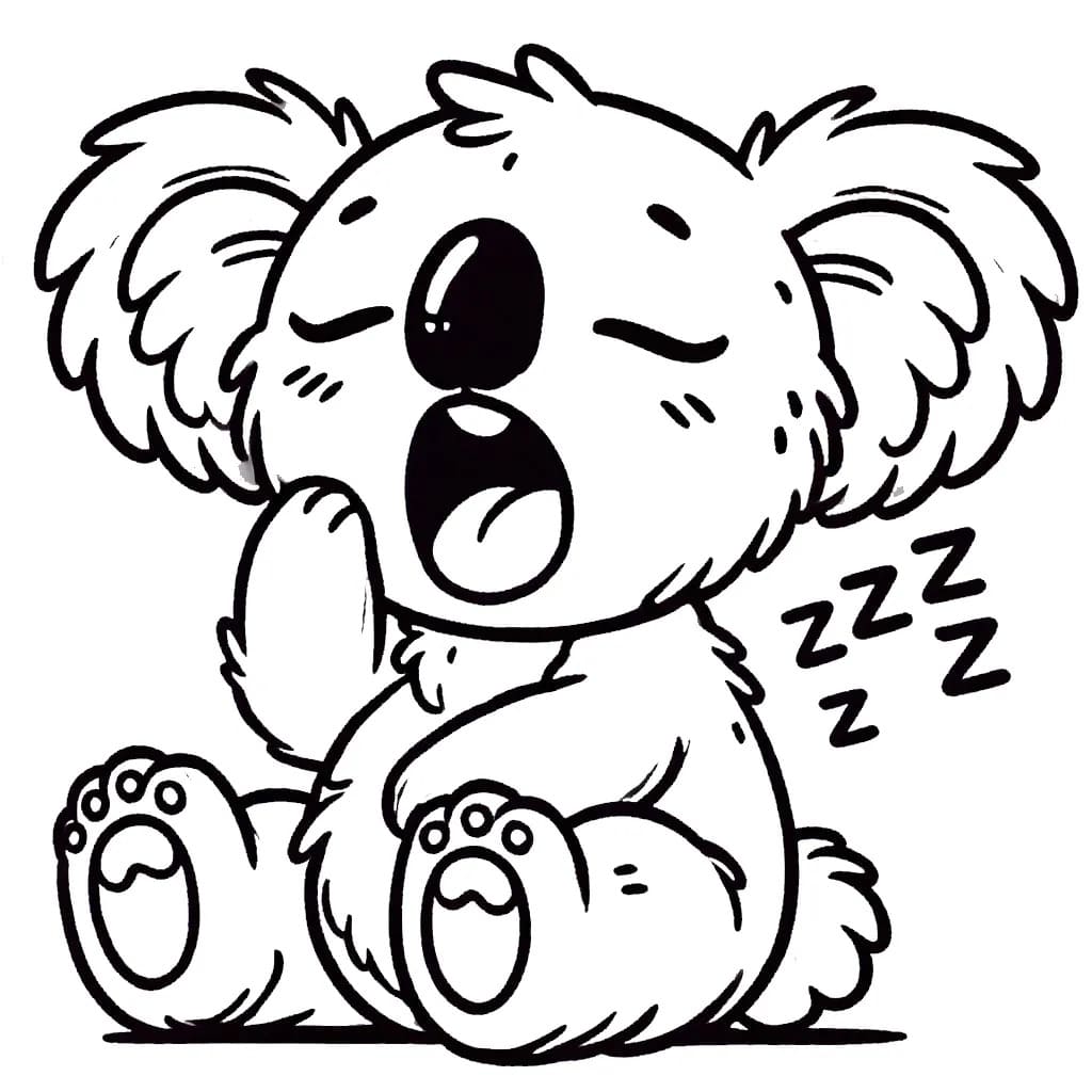 Free printable Koala coloring page #217744 from Animals collection