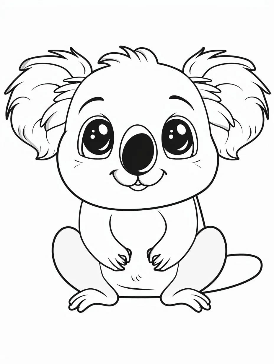Free printable Koala coloring page #217746 from Animals collection