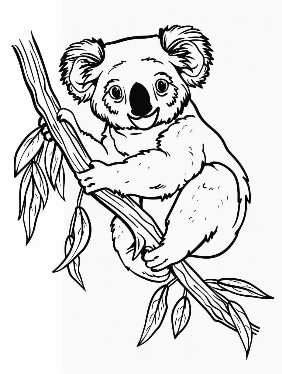 Free printable Koala coloring page #217747 from Animals collection