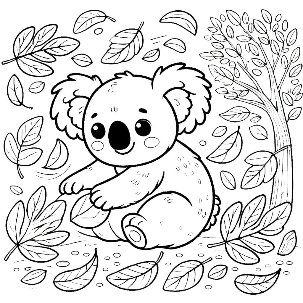 Free printable Koala coloring page #217750 from Animals collection