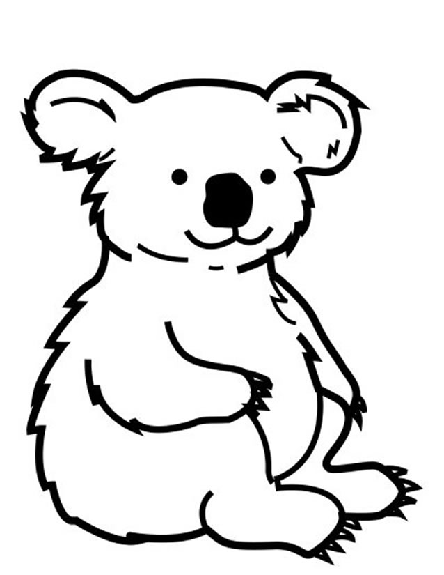 Drawings Koala (Animals) – Printable coloring pages