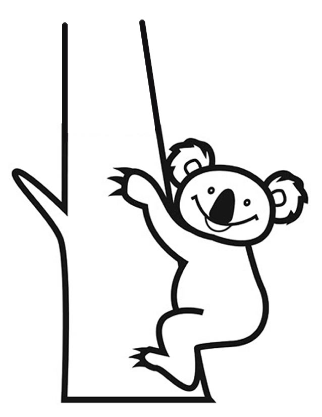 Coloring page: Koala (Animals) #9318 - Free Printable Coloring Pages