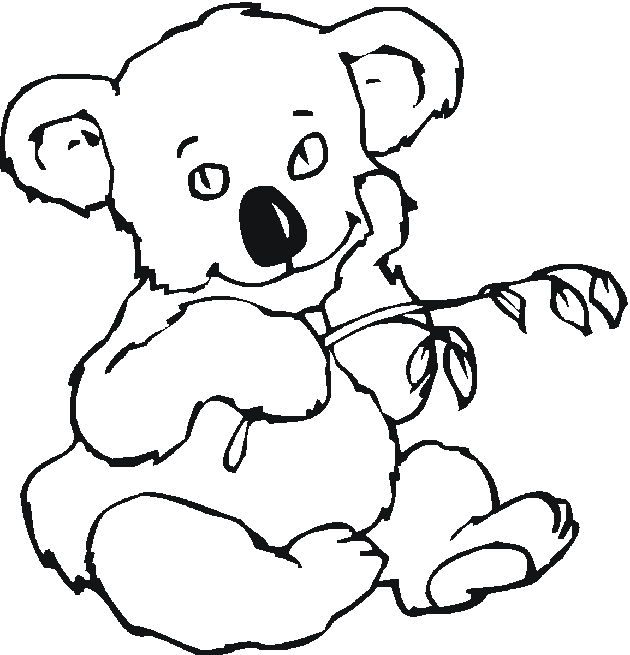 Coloring page: Koala (Animals) #9331 - Free Printable Coloring Pages