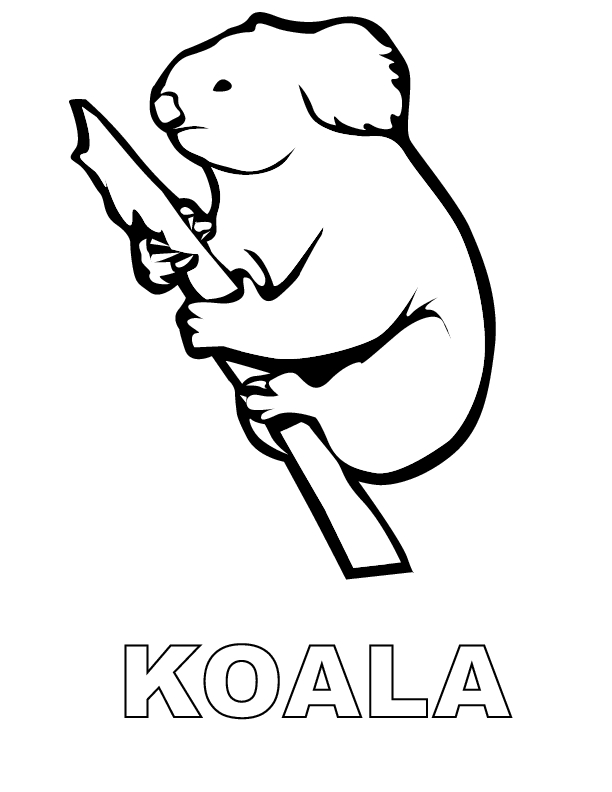 Coloring page: Koala (Animals) #9352 - Free Printable Coloring Pages