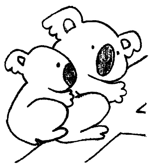 Coloring page: Koala (Animals) #9354 - Free Printable Coloring Pages