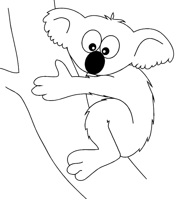 Coloring page: Koala (Animals) #9358 - Free Printable Coloring Pages