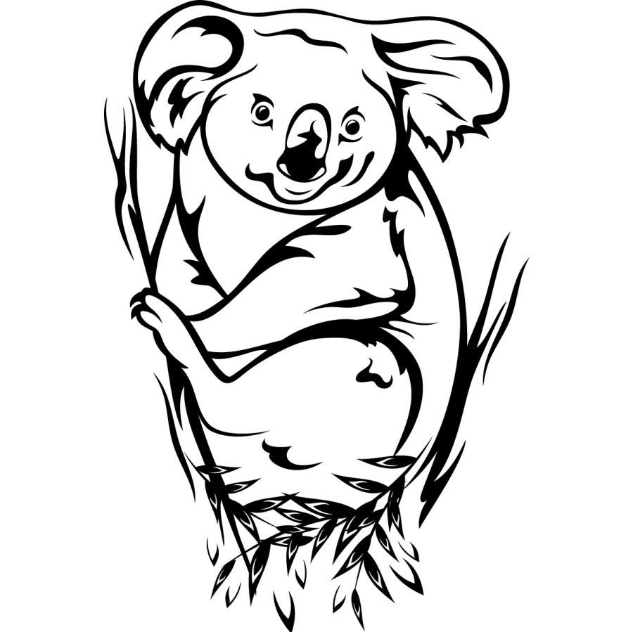 Coloring page: Koala (Animals) #9373 - Free Printable Coloring Pages