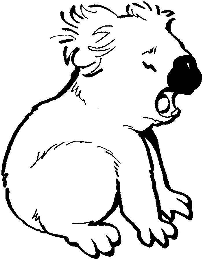 Coloring page: Koala (Animals) #9381 - Free Printable Coloring Pages