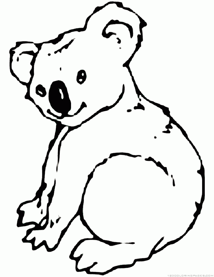 Coloring page: Koala (Animals) #9384 - Free Printable Coloring Pages