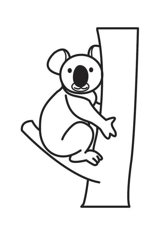 Coloring page: Koala (Animals) #9389 - Free Printable Coloring Pages