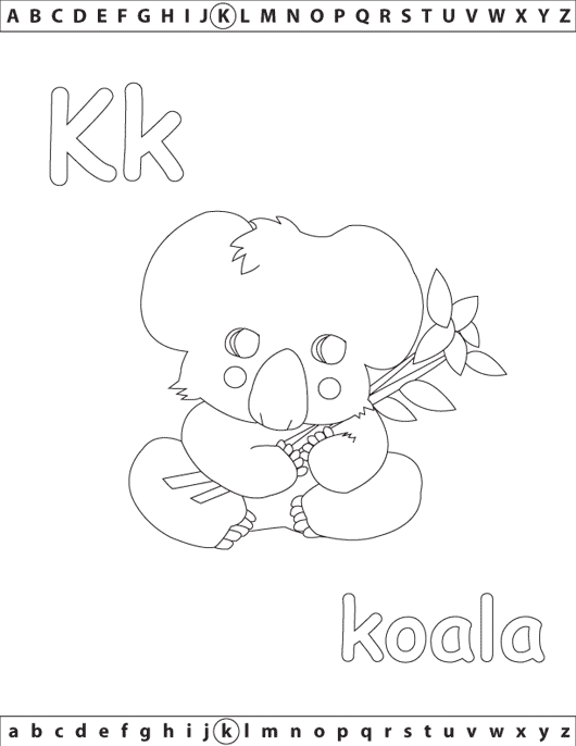 Coloring page: Koala (Animals) #9392 - Free Printable Coloring Pages