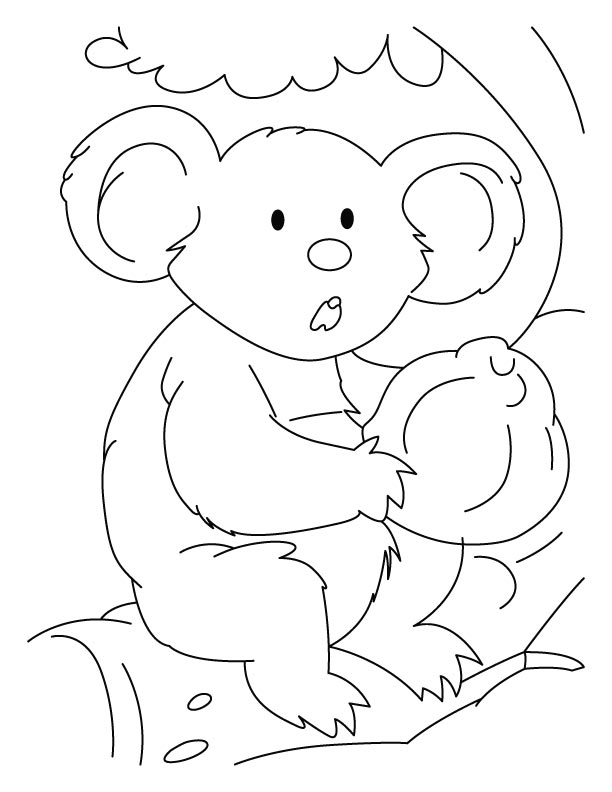 Coloring page: Koala (Animals) #9411 - Free Printable Coloring Pages