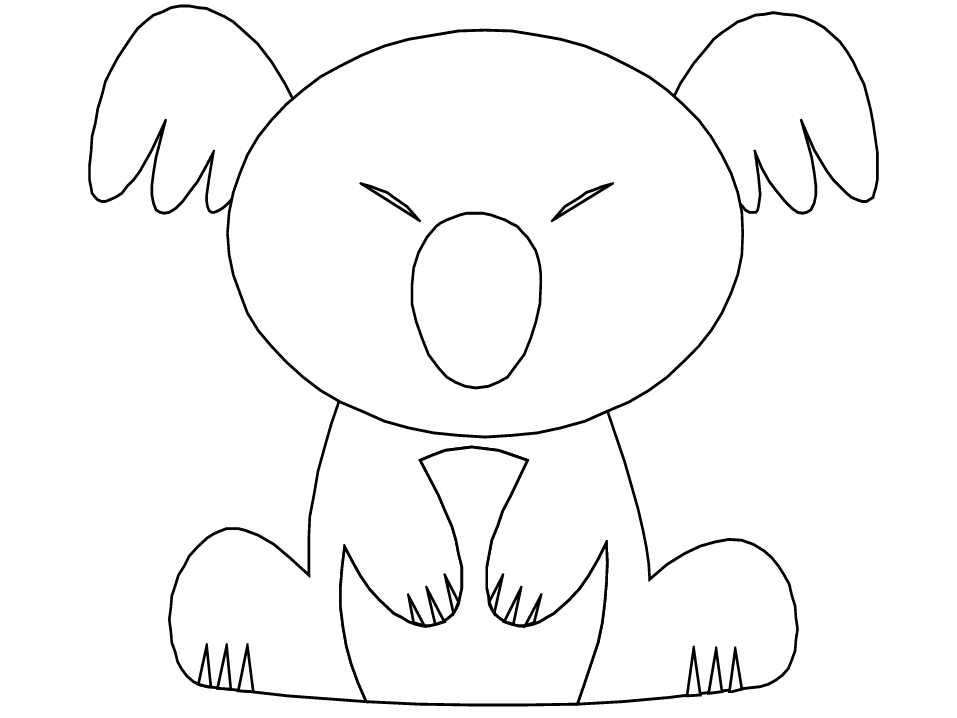 Coloring page: Koala (Animals) #9423 - Free Printable Coloring Pages