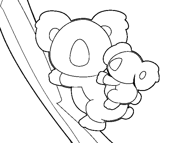 Drawing Koala #9425 (Animals) – Printable coloring pages