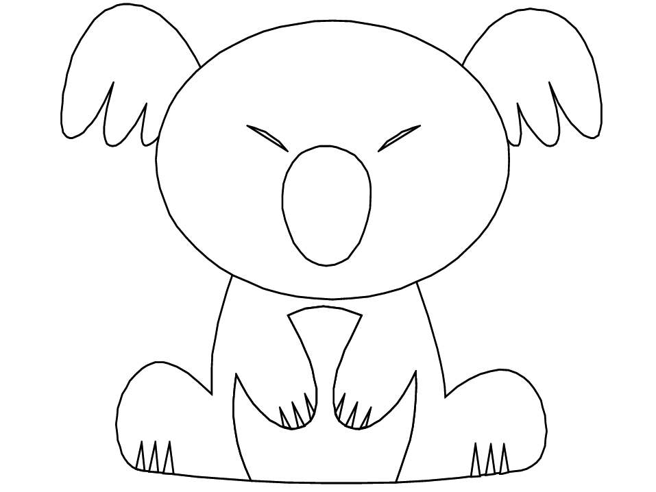 Coloring page: Koala (Animals) #9458 - Free Printable Coloring Pages