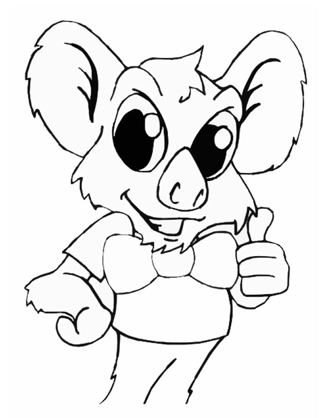 Coloring page: Koala (Animals) #9478 - Free Printable Coloring Pages
