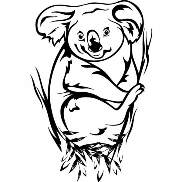 Coloring page: Koala (Animals) #9483 - Free Printable Coloring Pages