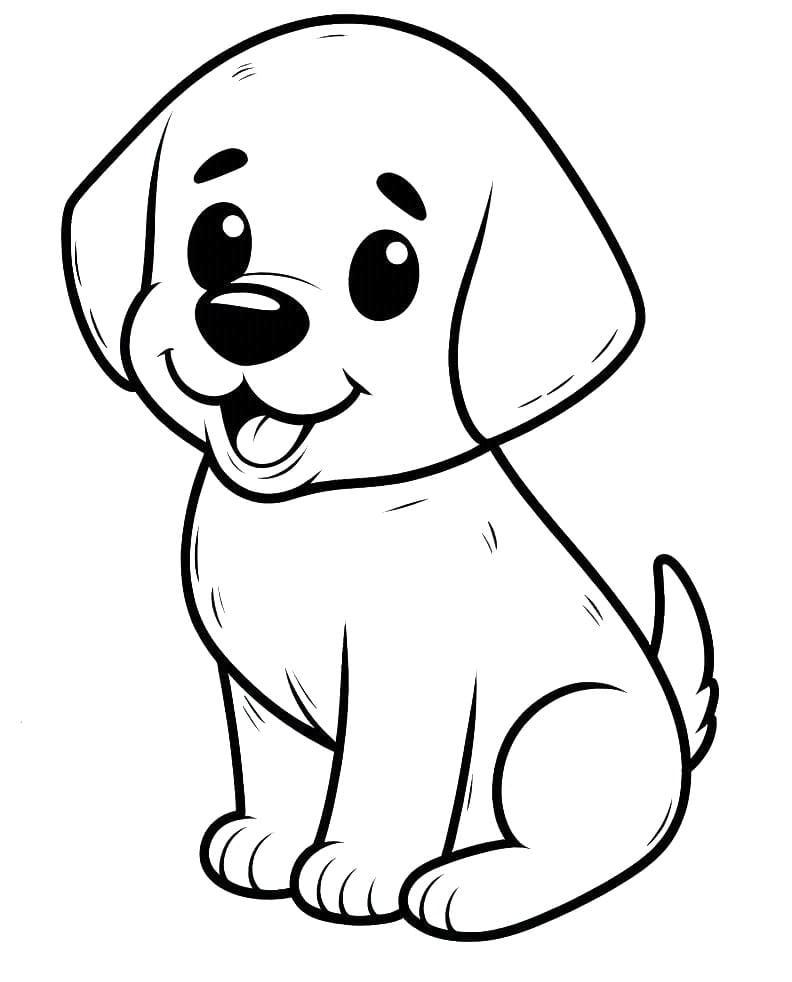 Free printable Labrador coloring page #220728 from Animals collection
