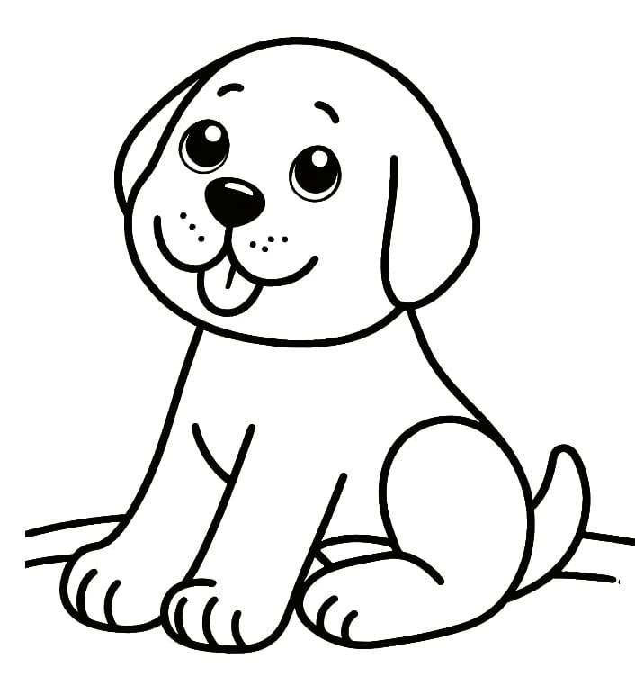 Free printable Labrador coloring page #220730 from Animals collection