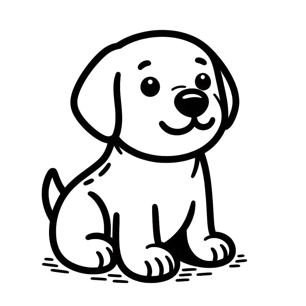 Free printable Labrador coloring page #220732 from Animals collection