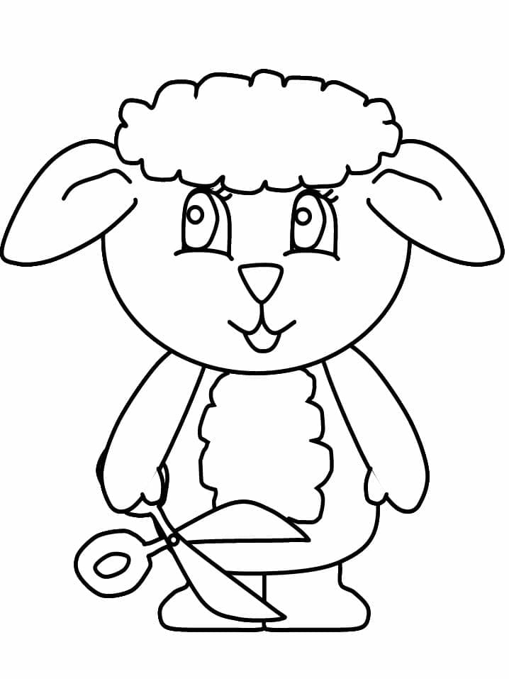 Free printable Lamb coloring page #184270 from Animals collection