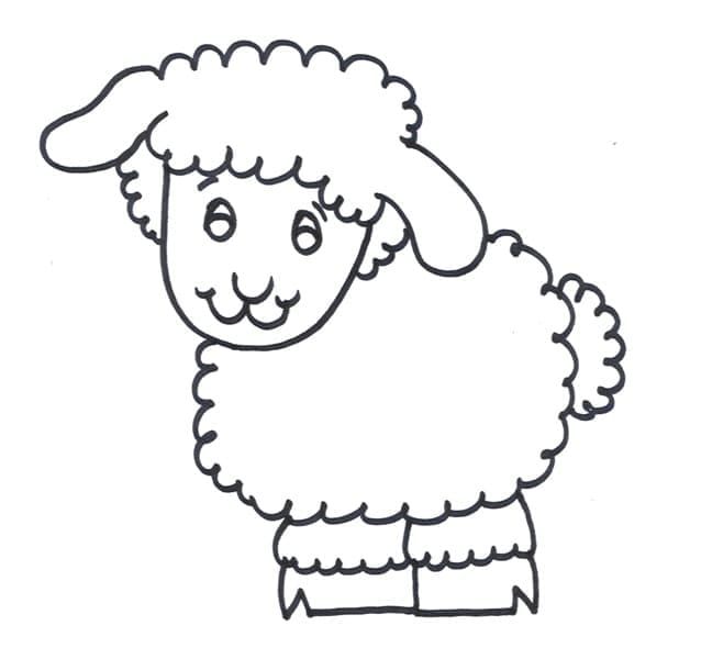 Free printable Lamb coloring page #184274 from Animals collection