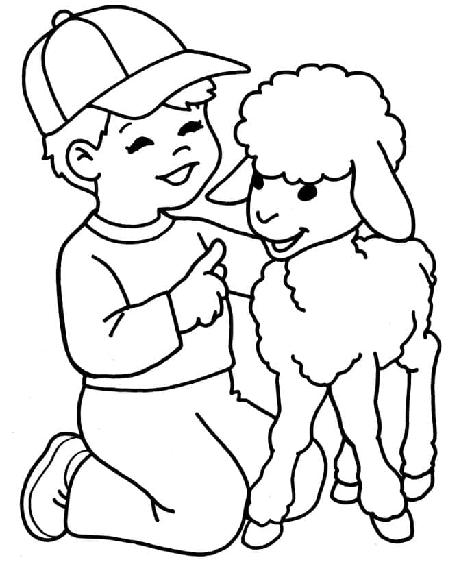 Free printable Lamb coloring page #184280 from Animals collection