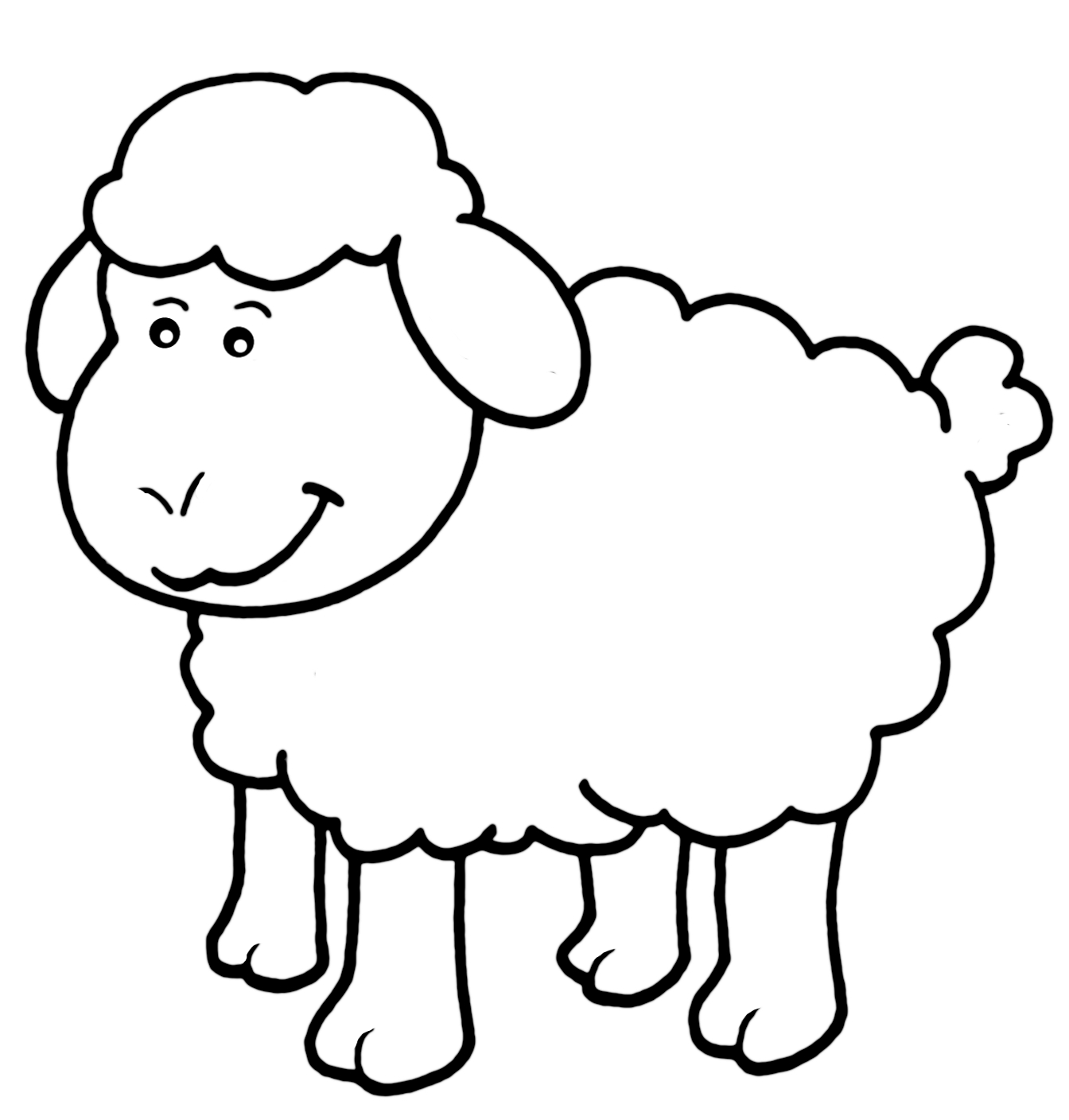 Drawing Lamb 20 Animals – Printable coloring pages