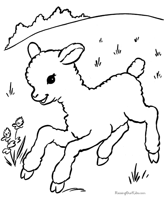 Coloring page: Lamb (Animals) #190 - Free Printable Coloring Pages