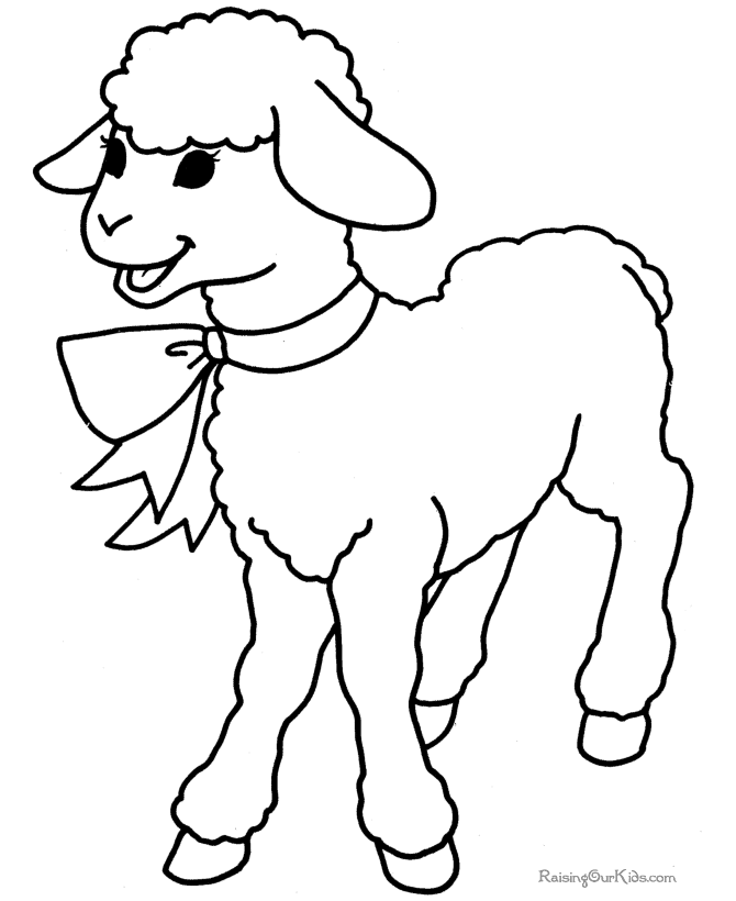 Coloring page: Lamb (Animals) #193 - Free Printable Coloring Pages
