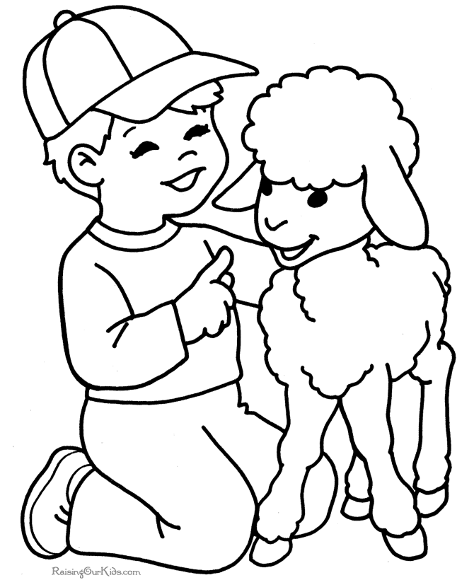Coloring page: Lamb (Animals) #202 - Free Printable Coloring Pages