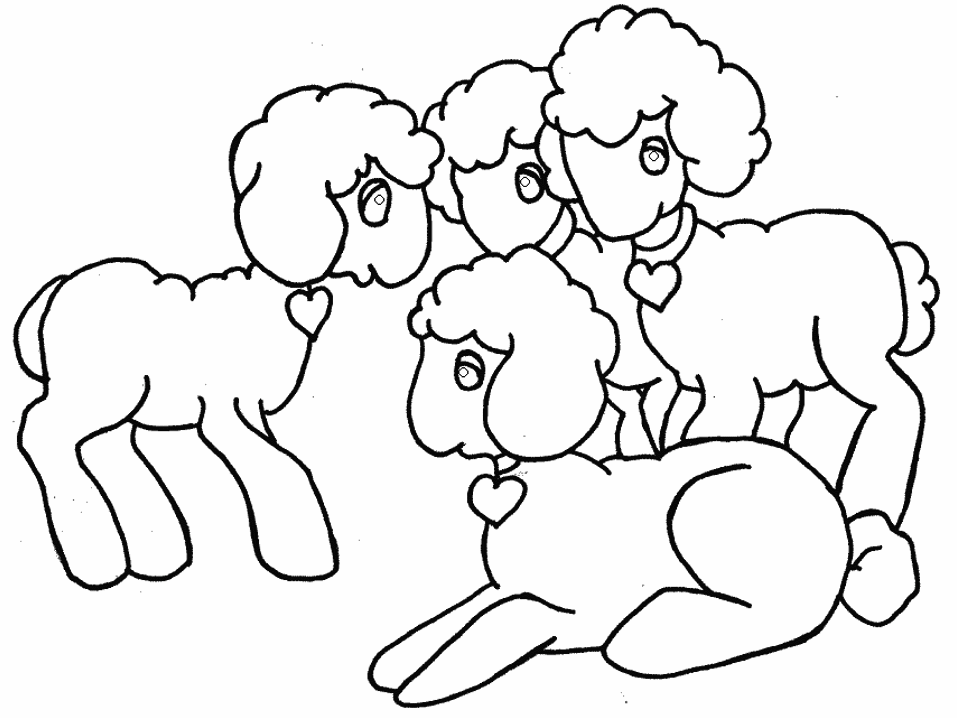 Coloring page: Lamb (Animals) #205 - Free Printable Coloring Pages
