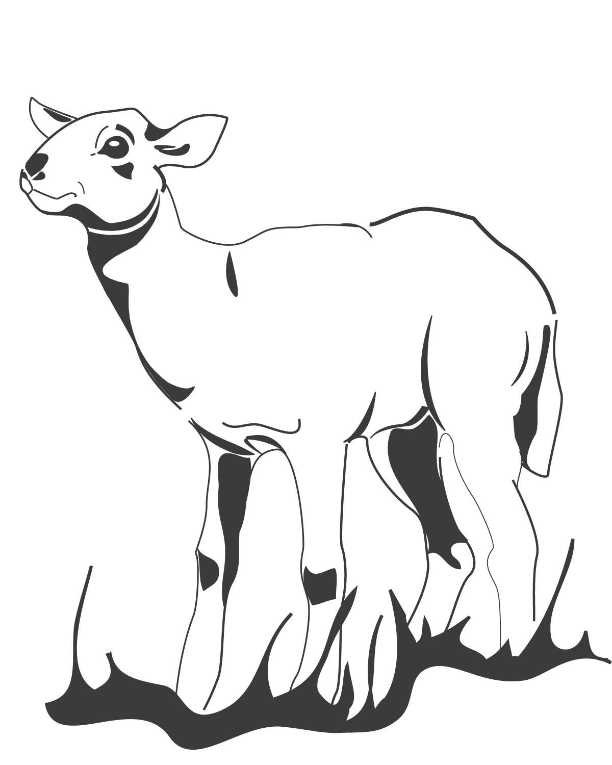 Coloring page: Lamb (Animals) #245 - Free Printable Coloring Pages