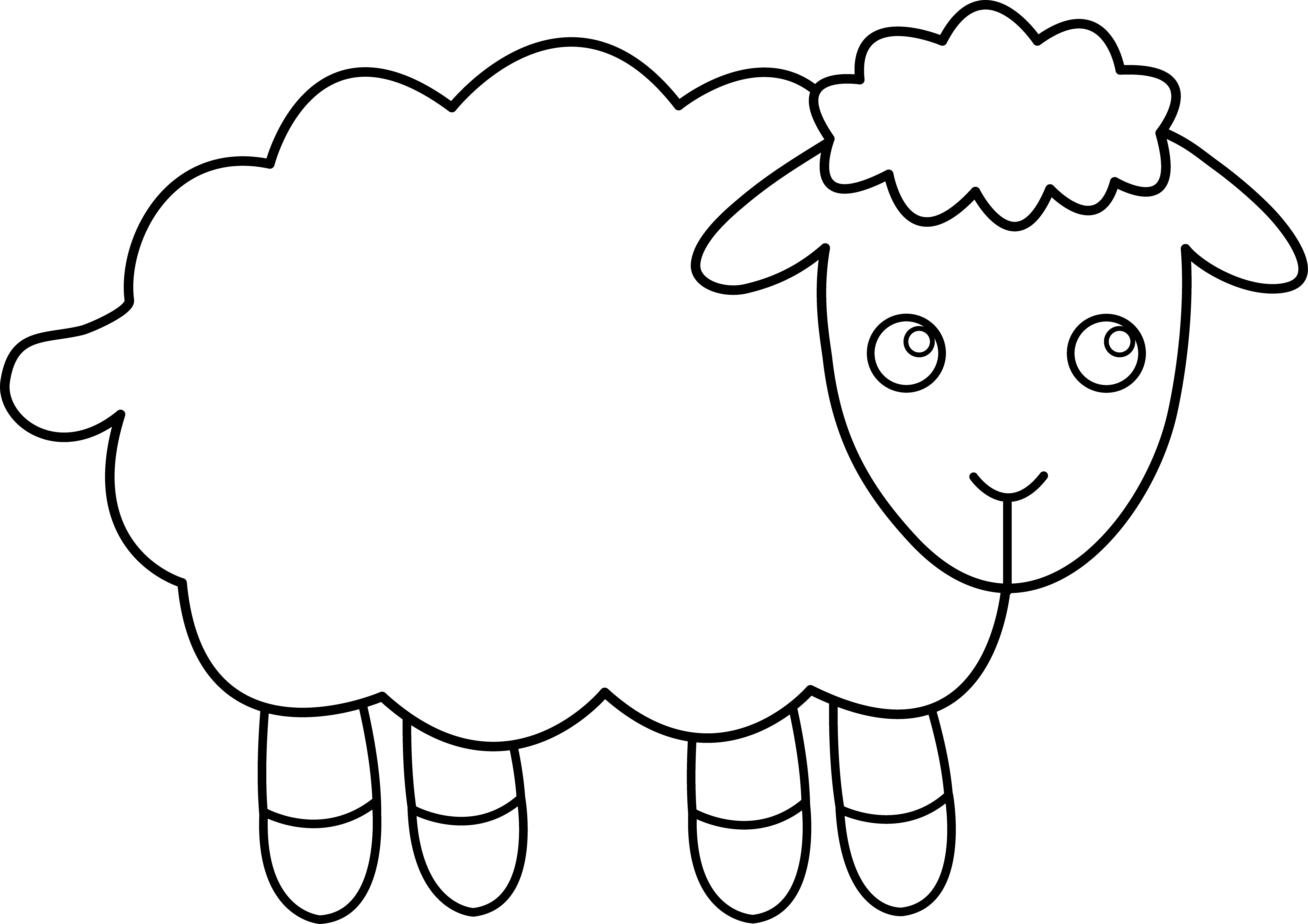 Coloring page: Lamb (Animals) #259 - Free Printable Coloring Pages