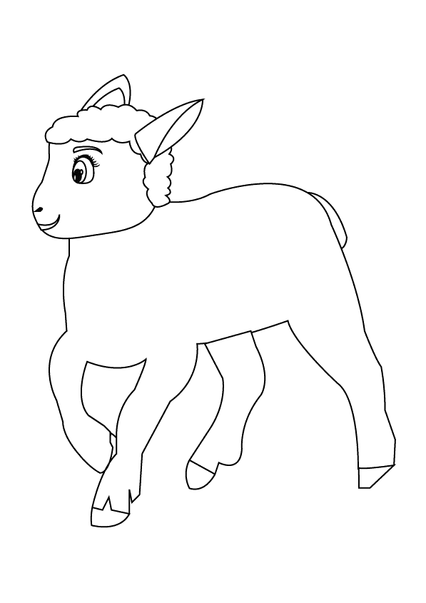 Coloring page: Lamb (Animals) #264 - Free Printable Coloring Pages
