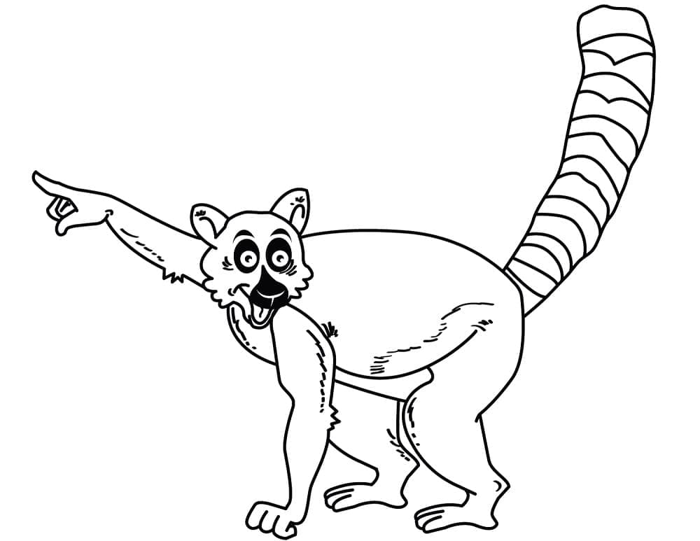 Free printable Lemur coloring page #219680 from Animals collection