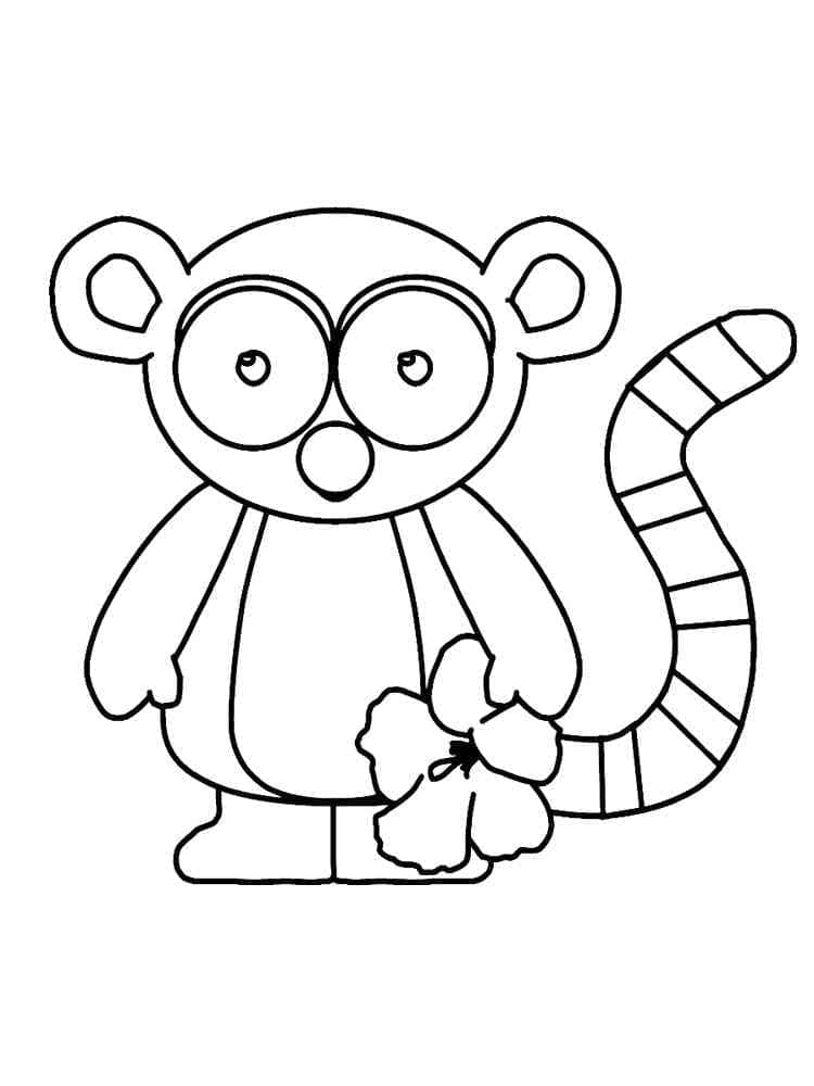 Free printable Lemur coloring page #219688 from Animals collection Free printable Lemur coloring page #219688 from Animals collection